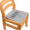 Fabulous Square Chair Cushion, Gray Cat Design, 40 x 40 cm view 3