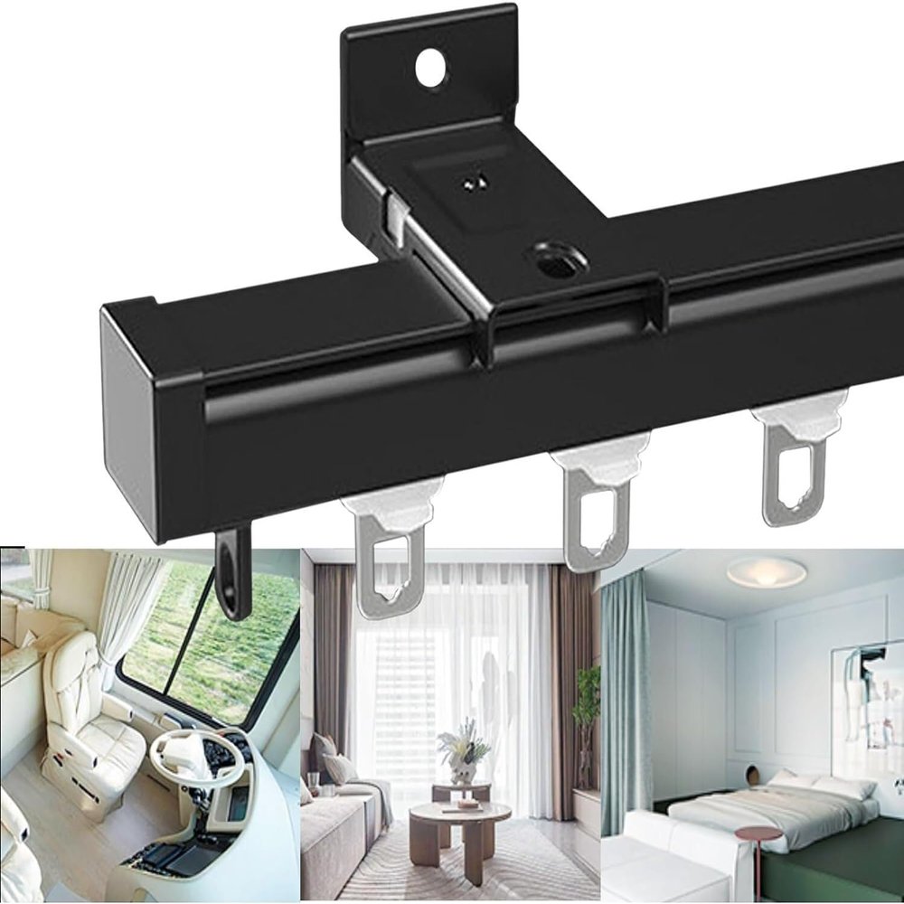 Durable Curtain Track for Window, Ceiling, or Wall Mounting