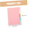 A5 Index Dividers, 5-Piece PP, School-Start Decor, Colorful Tabs view 2