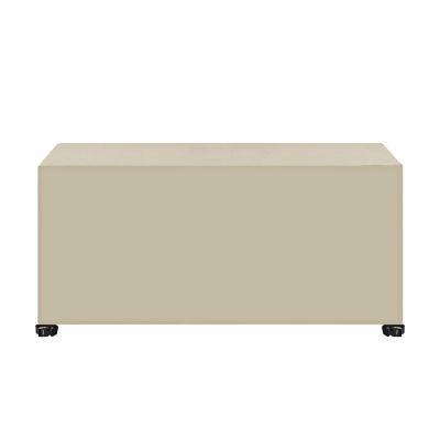 SXZAGZR 420D Oxford Fabric Patio Furniture Cover, Rectangular Outdoor Table Cover, Black/Beige, 160 x 130 x 90 cm