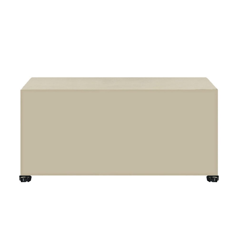 SXZAGZR 420D Oxford Fabric Patio Furniture Cover, Rectangular Outdoor Table Cover, Black/Beige, 160 x 130 x 90 cm