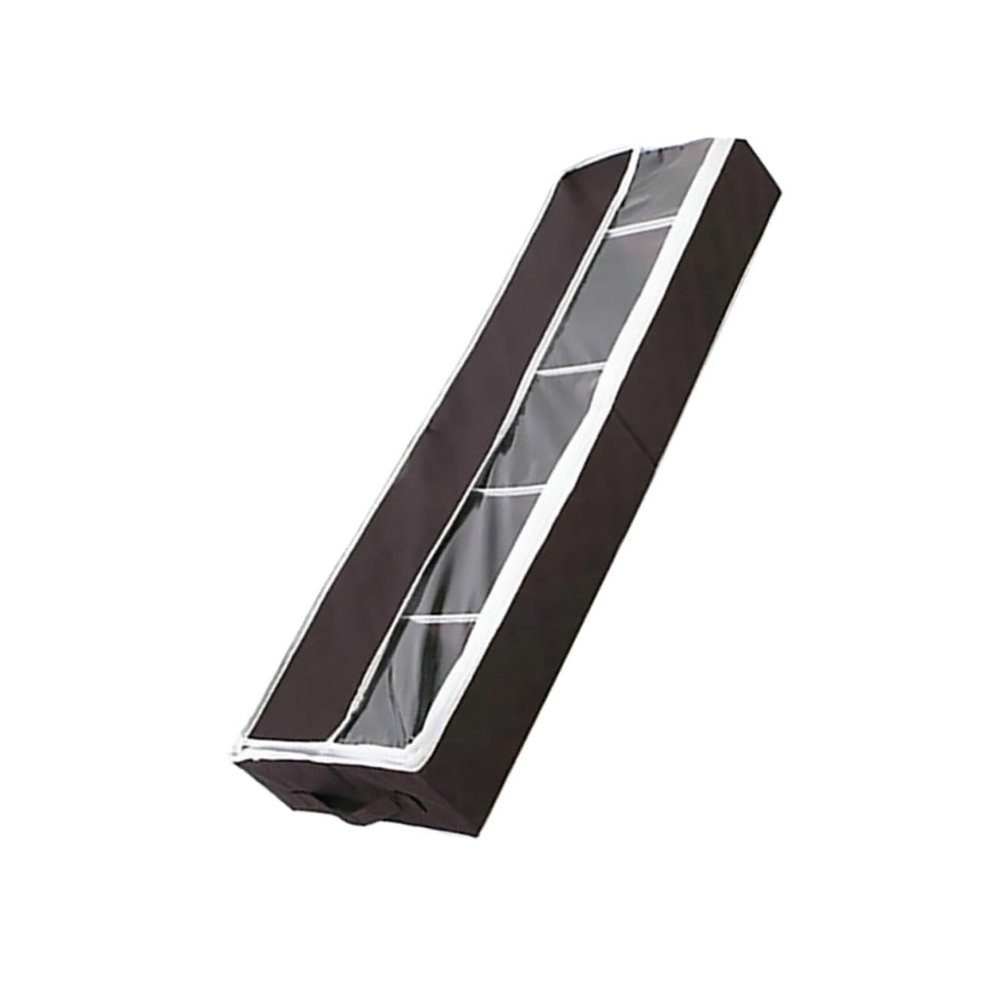 Amosfun Foldable Shoe Storage Box, Small Size with Clear Window, Nonwoven Fabric