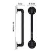 LQSYBHD Indoor/Outdoor Wall-Mounted Handrail, Industrial Rustic Black Metal Pipe, 4 ft/120 cm view 2