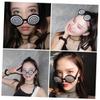 VALICLUD Round Funny Glasses Photo Prop for Costume Parties view 3