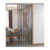 Portable Freestanding Room Divider, Simple Modern Home Décor for Entrances, Restaurants and Offices, Grid-Style, Height-Adjustable, Black, 120 cm/47 in view 1