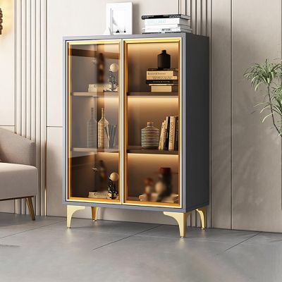 Glass Display Cabinet for Living Room