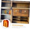 BIUDECO 1-Piece Orange Arched Decorative Bookend for Bookshelves and Desks view 2