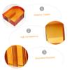 BIUDECO 1-Piece Orange Arched Decorative Bookend for Bookshelves and Desks view 4