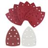 MiJunHD 80-Grit Aluminum Oxide Sandpaper, 10-Pack, 11-Hole Mouse Sander Pads view 1