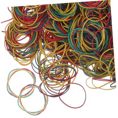 Operitacx Colorful Rubber Bands, Durable and Reusable