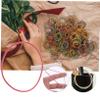 Operitacx Colorful Rubber Bands, Durable and Reusable view 2