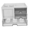 Desk Organizer for Drawers, White Document Storage Box view 1