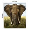 SMTDeco Stove Cover 45 x 52 cm, Tempered Glass, Scratch-Resistant and Non-Slip, Elephant Gray view 2