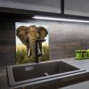 SMTDeco Stove Cover 45 x 52 cm, Tempered Glass, Scratch-Resistant and Non-Slip, Elephant Gray view 4