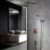 DRFGNF Vintage Antique Brass Wall-Mount Shower System with 8" Rain Showerhead view 2