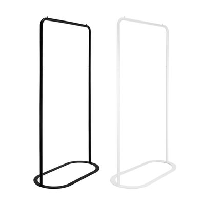 Natural Goods Berlin OVAL Freestanding Garment Rack, Sturdy Metal, White