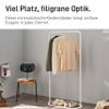 Natural Goods Berlin OVAL Freestanding Garment Rack, Sturdy Metal, White view 3