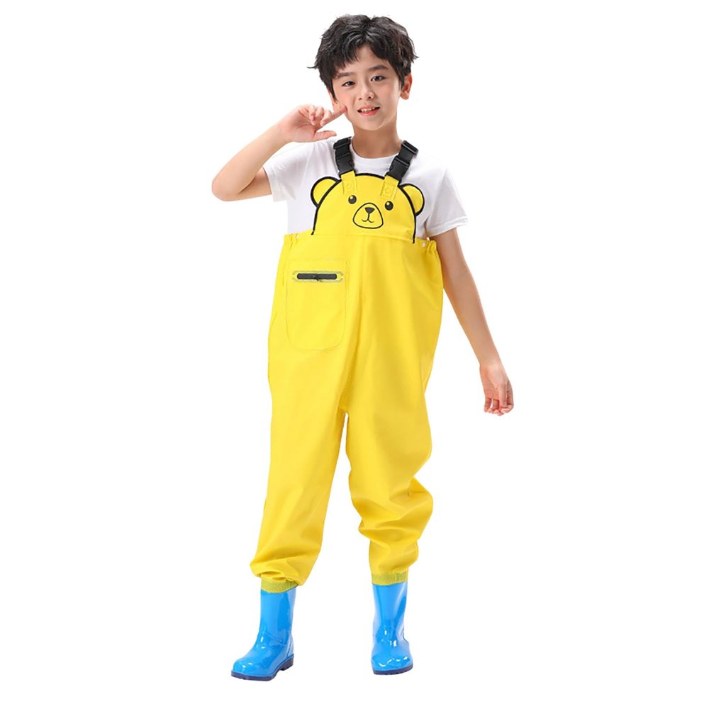 Kids' Waterproof Waders with Boots for Fishing and Hunting