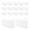 Transparent Tabletop Label Holders with Clip Closure, 30-Piece Plastic Set view 1