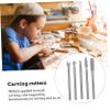 Lurrose 3-Piece High-Carbon Steel Wood Carving Tool Set view 2