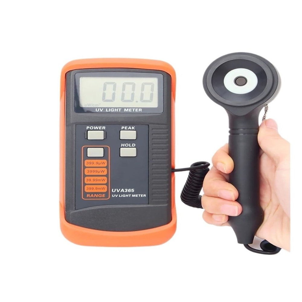 WEIJICUI UV Light Meter, 400 mW/cm² UVA/UVB Radiometer Tester, UV Sensor, UVA365 and UVB Measurement
