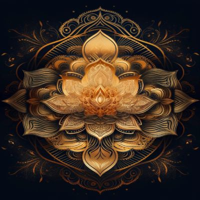 MIRONS Mandala Flower Cross-Stitch Kit, 11-Count, 50 x 70 cm
