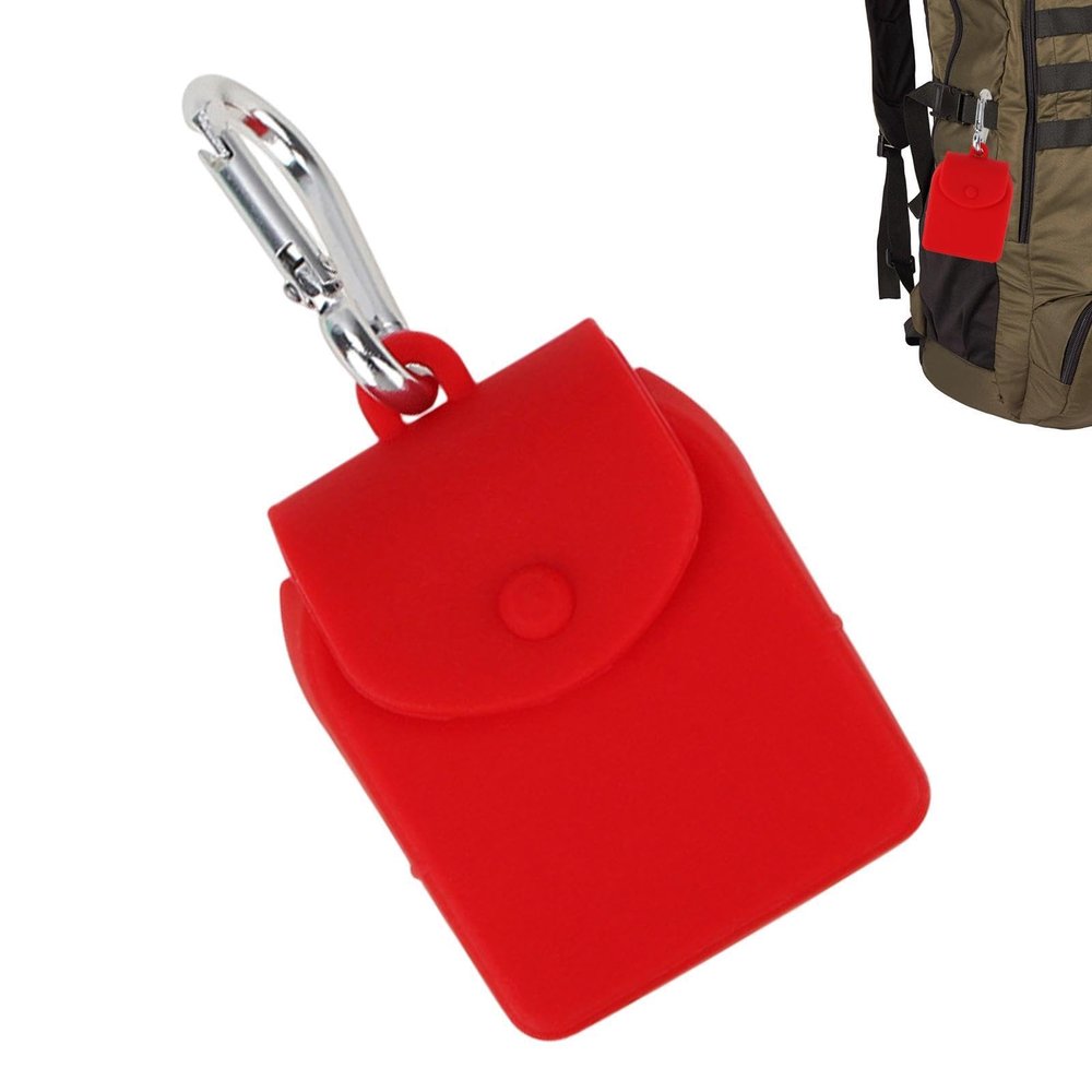 Mini Silicone Coin Purse with Carabiner