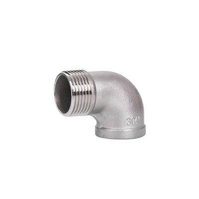BYLSAGWHT 1-Piece NPT Female-to-Male 304 Stainless Steel 90° Elbow Pipe Fitting Connector, 3"
