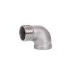BYLSAGWHT 1-Piece NPT Female-to-Male 304 Stainless Steel 90° Elbow Pipe Fitting Connector, 3" view 1