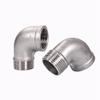 BYLSAGWHT 1-Piece NPT Female-to-Male 304 Stainless Steel 90° Elbow Pipe Fitting Connector, 3" view 2