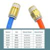10-Piece KQ2S Hex Socket Head Male Connector, ICXLPMC (12-04S) view 3