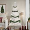 vidaXL Christmas Tree for Decorating, White, 180 cm, Solid Pine view 2