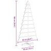 vidaXL Christmas Tree for Decorating, White, 180 cm, Solid Pine view 3