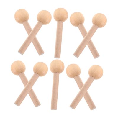 NUOBESTY 10-Piece Wooden Pegboard Hooks for Pegboard Panels, Hanging and Boho Room Decor