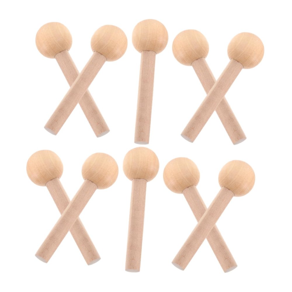 NUOBESTY 10-Piece Wooden Pegboard Hooks for Pegboard Panels, Hanging and Boho Room Decor