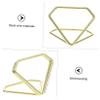 Ciieeo 20-Pack Gold-Colored Steel Diamond-Shaped Table Card Holders view 3