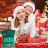 Christmas Pop-Up Card with 40-Second Recording and Playback, 3D Greeting Card, Green view 3