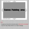 KDOVOXB Abstract Canvas Painting Poster, Modern Wall Art, 60 x 180 cm, Unframed view 3