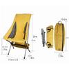 Snowflyk Portable Folding Moon Chair for Camping and Outdoor Leisure, Lightweight Aluminum Frame, Beach Chair with Fabric view 4