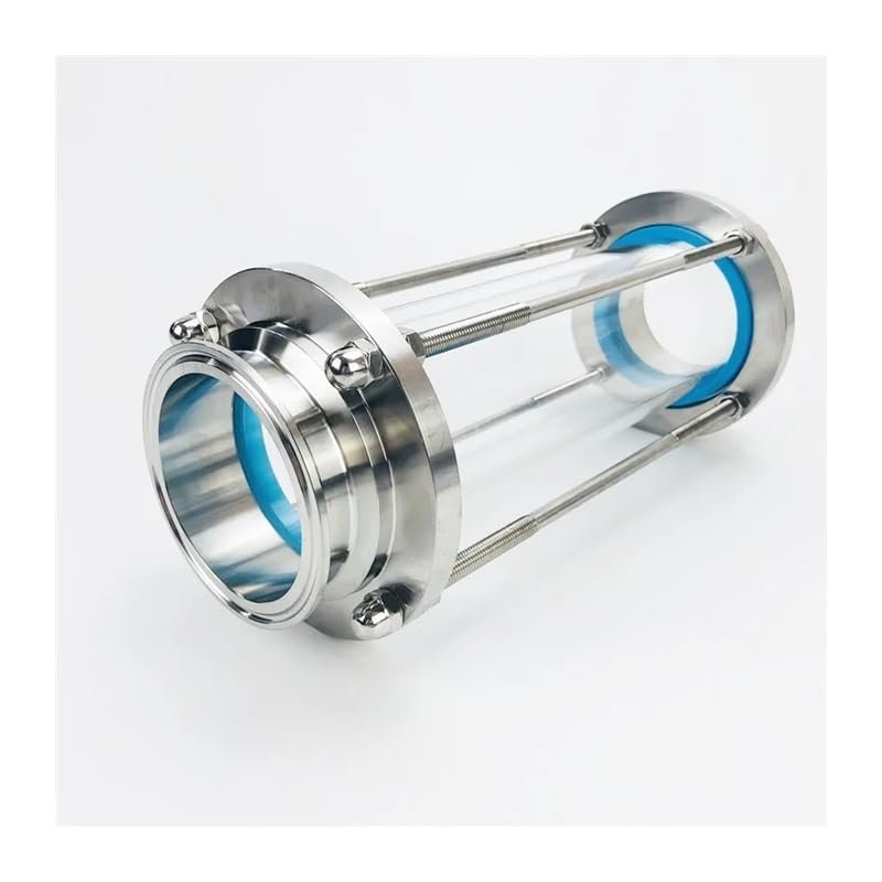 RUAJOGYNVM Long Version 3 in (76 mm) OD91 Flow Sight Glass, 565 mm Length, 304 Stainless Steel Fitting