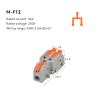 1/5/10 PCS Fast-Wiring Cable Connectors, Compact Splitter Electrical Conductors, Push-In Home Terminal Block ICXLPMC (M-F12, One Size) view 2