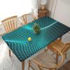 AUBKFELD Abstract Polygonal Printed Tablecloth, 152 x 76 cm, Rectangular Fabric Tablecloth with Elastic Edge view 3