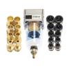 AF2000-02 Inline Water Filter Trap for Air Compressors, 1/4" with Pneumatic Fittings, RUAJOGYNVM (PC4-02-Black) view 3