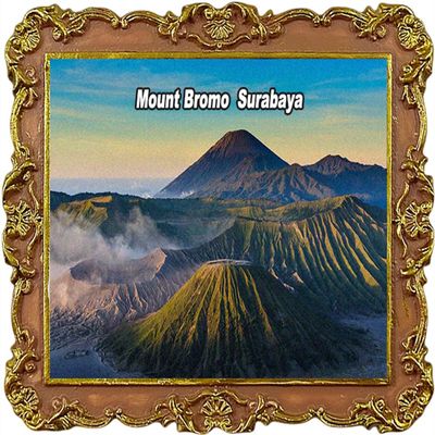 Mount Bromo Indonesia Tourist Souvenir Refrigerator Magnet