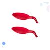 Amosfun Silicone Spoon Rest, Red, Heat-Resistant, Flexible, with Hole view 1