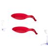 Amosfun Silicone Spoon Rest, Red, Heat-Resistant, Flexible, with Hole view 3