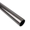 CHZDPP High-Strength Carbon Fiber Round Tube, Customizable Hollow Shaft, 11 x 6 x 1000 mm view 1