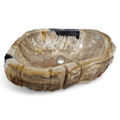 XXL Petrified Wood Vessel Sink, Variant 35
