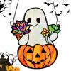 Halloween Acrylic Sun Catcher Signs, Halloween Ornament, Acrylic Window Decor view 1