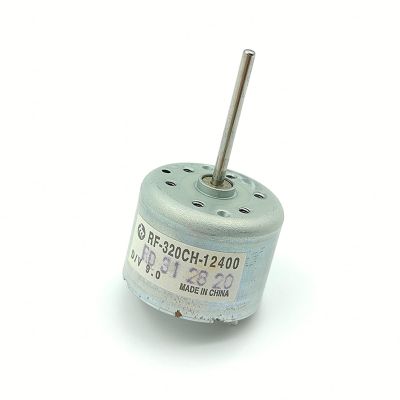 RF-320CH-12400 D/V 9.0 Mini RF-320 DC Motor 6V 9V 12V Micro 24 mm Round Spindle Motor 22 mm, 1 pc